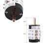 Tire Machine Switch, Keenso 110V 20A Car Tire Changer Metal Machine Motor Forward Reverse Switch Turn Table Pedal Tool 220V/380V