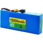 WOGQX 18650 Lithium-Ion Battery Pack 48V 12Ah Electric Bicycle Scooter Battery Pack Waterproof with BMS and Charger for E-Bike Scooter 250W 350W 500W 750W 1000W Motor