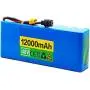 WOGQX 18650 Lithium-Ion Battery Pack 48V 12Ah Electric Bicycle Scooter Battery Pack Waterproof with BMS and Charger for E-Bike Scooter 250W 350W 500W 750W 1000W Motor