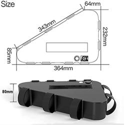 Jieoto (Canada Warehouse 48V 52V 20AH E-Bike Triangle Battery with BMS + USB + Power Display for 2000W 1500W 1200W 1000W 700W 500W 350W 250W Motor Lithium Electric Bike Battery