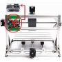 3 Axis Desktop DIY Mini CNC 3018 Router Kit GRBL Control Plastic Acrylic PCB PVC Wood Carving Milling Engraving Machine Working Area 30x18x4.5cm
