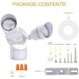 JJC LED Security Lights ,Motion Sensor Flood Light Outdoor Fixture,2000LM 20W(120W Equiv.),IP65 Waterproof,5000K Daylight White ETL Listed Outdoor Lighting White (Not Solar Powered)