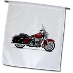 3dRose fl_ 4487_1 Garden Flag, Picturing Harley Davidson 174 Motorcycle