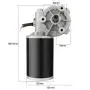 uxcell DC24V 45W 180RPM 3.5N.M Reversible Worm Gear Motor High Torque Speed Reducing Electric Gearbox Motor-JCF63L