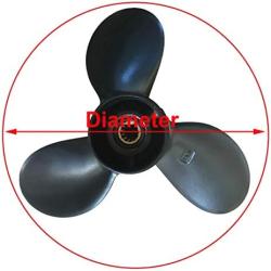 COP Boat Propeller 8.9x8.3 for Mercury 4-Stroke 9.9hp 8hp 48-895183A10 Outboard Motors Tohatsu F8.5 Nissan 8hp 9.8hp 3B2W64517
