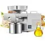CGOLDENWALL 1500W Commercial Oil Press Machine Oil Extractor Expeller with Intelligent Temperature Controller/Industrial Motor/All Stainless Steel/CE (220V, EU/UK Plug)