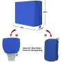 RVMasking Waterproof 800D Polyester Trailerable Full Size Boat Cover for V-Hull Runabouts Outboards and I/O Bass Boats, Motor Cover Include (Blue, Length:20-22 Beam Width: up to 100