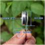 Nuojie Electronic Components Motor 22mm Ultra-Thin Brushless Motor DC 6-7.2V 8750RPM Rare Earth Strong Magnet Outer Rotor Silent 3-Phase 4-Wire