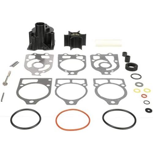 Quicksilver Water Pump Repair Kit 96148A8 - Outboard and Stern Drive - for Mercury and Mariner 65 HP (4-Cylinder) Through V-6 Outboards with Short-Vane Impellers