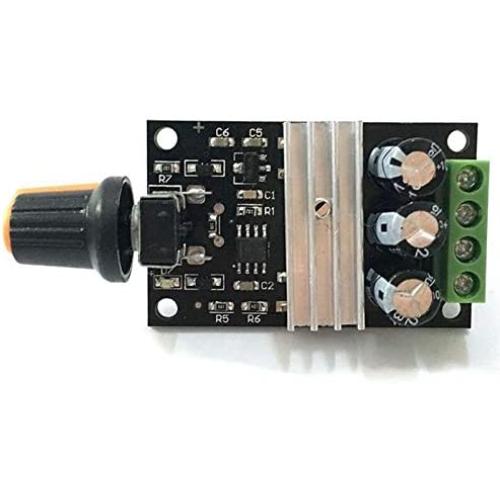 Xuulan Xianglaa-Motor DC 3A 80W PWM Motor, Speed Controller Regulator Adjustable Variable Speed Control, with Potentiometer Switch, Wide Range of Applications