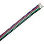 TUOFENG 4 Colors Lights Line 40 ft Spools RGB Extension Cable Line 4 pin 20 AWG Electrical Wire for Single LED Strip Light