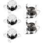 uxcell KSD301 Thermostat 45°C/113°F Normally Open N.O Adjust Snap Disc Temperature Switch for Microwave,Oven,Coffee Maker 5pcs