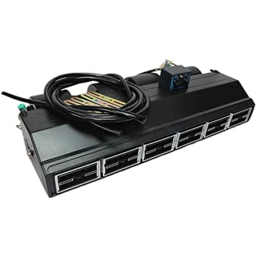 Universal 12V electric air conditioner, electric air conditioner for motorhomes, transport vehicles, large trucks, tractors, etc. (evaporator：size：80.5cm x 34cm x 14.5cm)