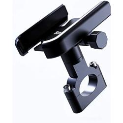 All Metal Road Motorcycle/Bycicle Phone Mount, Mountain Bike Phone Mount, Extreme Strong with All Stainless Steel Body, Rock Solid Holder for Regular and Plus Sized iPhone and Samsung Devices.