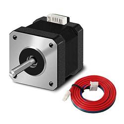 Nema17 Stepper Motor, 2Phase 4 Lead 42-38 Stepping Motor with 1m Cable 42BYGH 38MM 1.5A (17HS4401S) for CR-10, Ender 3, Anet A8, Anycubic Mega Series 3D Printers and CNC Extruder (1)
