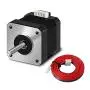 Nema17 Stepper Motor, 2Phase 4 Lead 42-38 Stepping Motor with 1m Cable 42BYGH 38MM 1.5A (17HS4401S) for CR-10, Ender 3, Anet A8, Anycubic Mega Series 3D Printers and CNC Extruder (1)