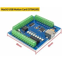 RATTMMOTOR 4 Axis USB Mach3 CNC Controller Kit Nema23 Stepper Motor Single Shaft 76mm 270Oz-in 3A 1.8Nm+CNC Motion Control Board Signal Output 0-10V+TB6600 Driver 4A+350W 24V DC Switch Power Supply