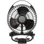 Caframo Bora. 12V Marine Fan. Direct Wire, Low Draw, 5000 Hour Motor Life. Black, 6.5” x 3.0” x 9.5”