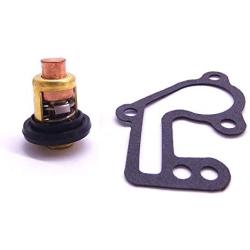 SouthMarine Boat Engine 6E5-12411-00 6E5-12411-02 Thermostat and 682-12414-A1 Gasket for Yamaha 9.9hp 15hp 2-Stroke E9.9B E15B 9.9C Outboard Motor