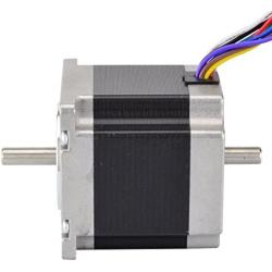 STEPPERONLINE Dual Shaft Nema 23 CNC Stepper Motor 1.26Nm(179oz.in) 8 Wires CNC Mill Router