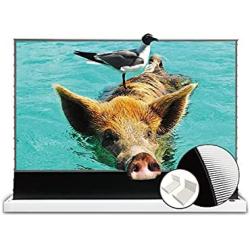 VIVIDSTORM-Projector Screen Retractable S PRO 72inch Ceiling/Ambient Light rejecitng Electric Floor Screen Cinema Projector 4k Compatible Ultra Short Focus Laser Projector,VWSDSTUST72H-WB