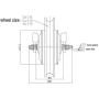 L-faster 24V 36V 250W 12 Inch Electric Bike Motor Wheel with Tire for Mini Bicycle Front Wheel