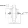 L-faster 24V 36V 250W 12 Inch Electric Bike Motor Wheel with Tire for Mini Bicycle Front Wheel