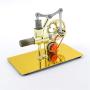Moteur Miniature Stirling à Air Chaud, Modèle d'Énergie Steam, Jouet Éducatif (Couleur : Or, Taille : Un Seul) Moteur Miniature Stirling à Air Chaud, Modèle d'Énergie Steam, Jouet Éducatif (Couleur : Or, Taille : Un Seul)