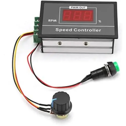 PWM DC Motor Speed Controller, Motor Speed Regulator Power Controller 6-60V 12V 24V 36V 48V 30A with LED Digital Display Slow Start/Stop Revolving Speed Time Adjustable