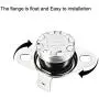 uxcell KSD301 Thermostat 90°C/194°F 10A N.C Adjust Snap Disc Temperature Switch for Microwave,Oven,Coffee Maker 2pcs
