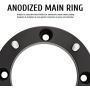 Orion Motor Tech 4x156 ATV Wheel Spacers 2 inch Black Wheel Spacer Kit Compatible with Polaris Ranger Polaris RZR XP 1000 Polaris RZR, 50mm Wheel Spacer Kit with 12x1.5 Studs, Set of 4