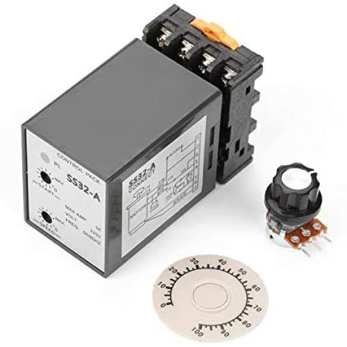 SS-32 Separate Motor Speed Regulator Controller Governor AC220V 50/60Hz w/ 400W Capacitor High Precision Motor Speed Controller