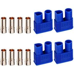 Heyiarbeit 4 Sets EC3 Connector 3.5mm Gold Bullet Banana Plug Female for RC ESC Lipo Battery Electric Motor DIY