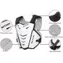 MOTOKER Adult Youth Motocross Chest Protector Riding Armor Vest Dirt Bike Back Protector Motorcycle Racing (White)