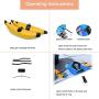 Kayak Outrigger Stabilizer,Portable PVC Higher Stability Kayak Outrigger Kit,Three Colours To Choose Inflatable Kayak Stabilizer,Easy To Install,for Floating Balancing Boat
