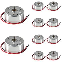 Alinan 10pcs Mini Generator Motors 3V-12V DC Motor Electric Motor for DIY Electronic Toys Wind Turbine Generator Hand Cranked Power Model School Project Educational Physics Experiment