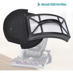 KEEPOW Filter Replacement Kit Compatible with Bissell Powerlifter PowerTrak Pet Vacuum, 2 Pre Motor Filters 1604127 and 2 Post Motor Pleated Filters 1604130