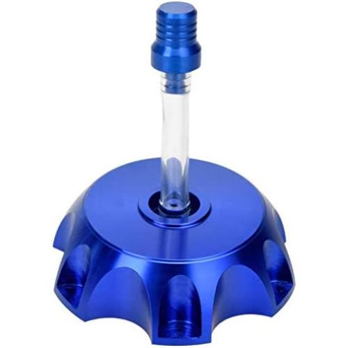 HIAORS CNC Aluminum Gas Fuel Tank Cover Cap with Breather Valve For 50cc 70cc 90cc 110cc 125cc 140cc 150cc 160cc SSR Pit Dirt Motor Bike Blue