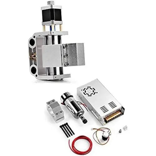 Genmitsu Aluminum Z Axis Spindle Motor Mount, 300-500W Spindle Holder, 52mm Diameter for 3018-PRO
