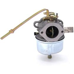 NIMTEK 631918 Carburetor With Spark Plug Fuel Hose Shut Off Valve for Tecumseh HS40 4HP HS50 5HP Engine Carb