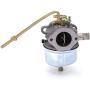 NIMTEK 631918 Carburetor With Spark Plug Fuel Hose Shut Off Valve for Tecumseh HS40 4HP HS50 5HP Engine Carb