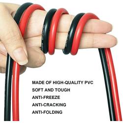 Trolling Motor Battery Cable Extension Kit,10ft Marine Fishing Boat Trolling Motors Battery Cable Extension, 8AWG Cable Wire Extension Kit for Extending Battery Box to Trolling Motor