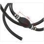 Rain King Fuel Line Assembly, Outboard Motor Inner Diameter 3/8inch Outer 5/8inch Dia Hose Marine Boat RVs Assembly with Primer Bulb Steel Clamps
