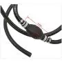 Rain King Fuel Line Assembly, Outboard Motor Inner Diameter 3/8inch Outer 5/8inch Dia Hose Marine Boat RVs Assembly with Primer Bulb Steel Clamps
