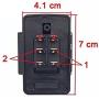 6volt 12volt Accelerator Foot Pedal Reset-Control Switch ,for Kids Ride On cars ，Electric car Black 6-pin Socket Replacement Parts