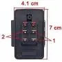 6volt 12volt Accelerator Foot Pedal Reset-Control Switch ,for Kids Ride On cars ，Electric car Black 6-pin Socket Replacement Parts