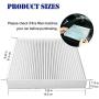 2 Pack White FD285 Cabin Air Filter Replacement for CF10285,CP285,Not Fit 2016 Prius