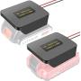 Power Wheels Adapter 14 Gauge Wires Connector For Black & Decker 20V / Porter Cable 20V Max Lithium Battery, Compatible Use with 7-70V 30A PWM DC Motor Speed Controller/Carded Inline 30A Fuse Holder