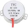 uxcell Synchronous Motor AC 12V 5-6RPM 50-60Hz CCW/CW 4W Turntable Gear Box for Microwave Oven