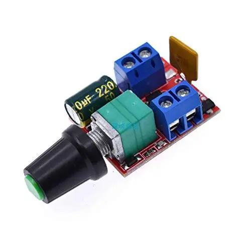 Mini DC Motor PWM Speed Controller 3V-35V 5A Motor Speed Switch with LED Dimmer Adjustable Board Switches 90W Mini DC Motor PWM Speed Controller 3V-35V 5A Motor Speed Switch with LED Dimmer Adjustable Board Switches 90W